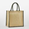 NATURAL STARCHED JUTE MINI GIFT BAG